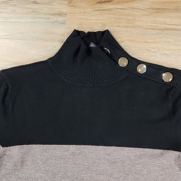 🔹️INC International Concepts Colorblock Mock Neck Sweater XLarge - Picture 4 of 9